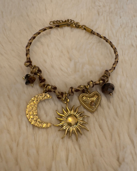 Pulsera abalorios cordon