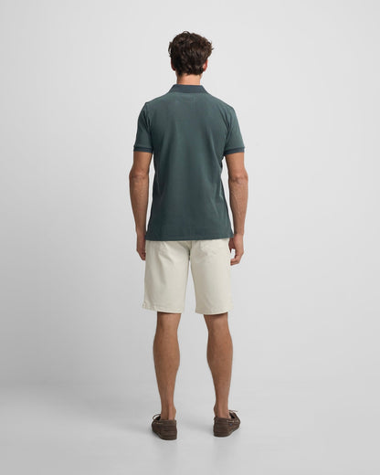 Polo Silbon garment verde oscuro