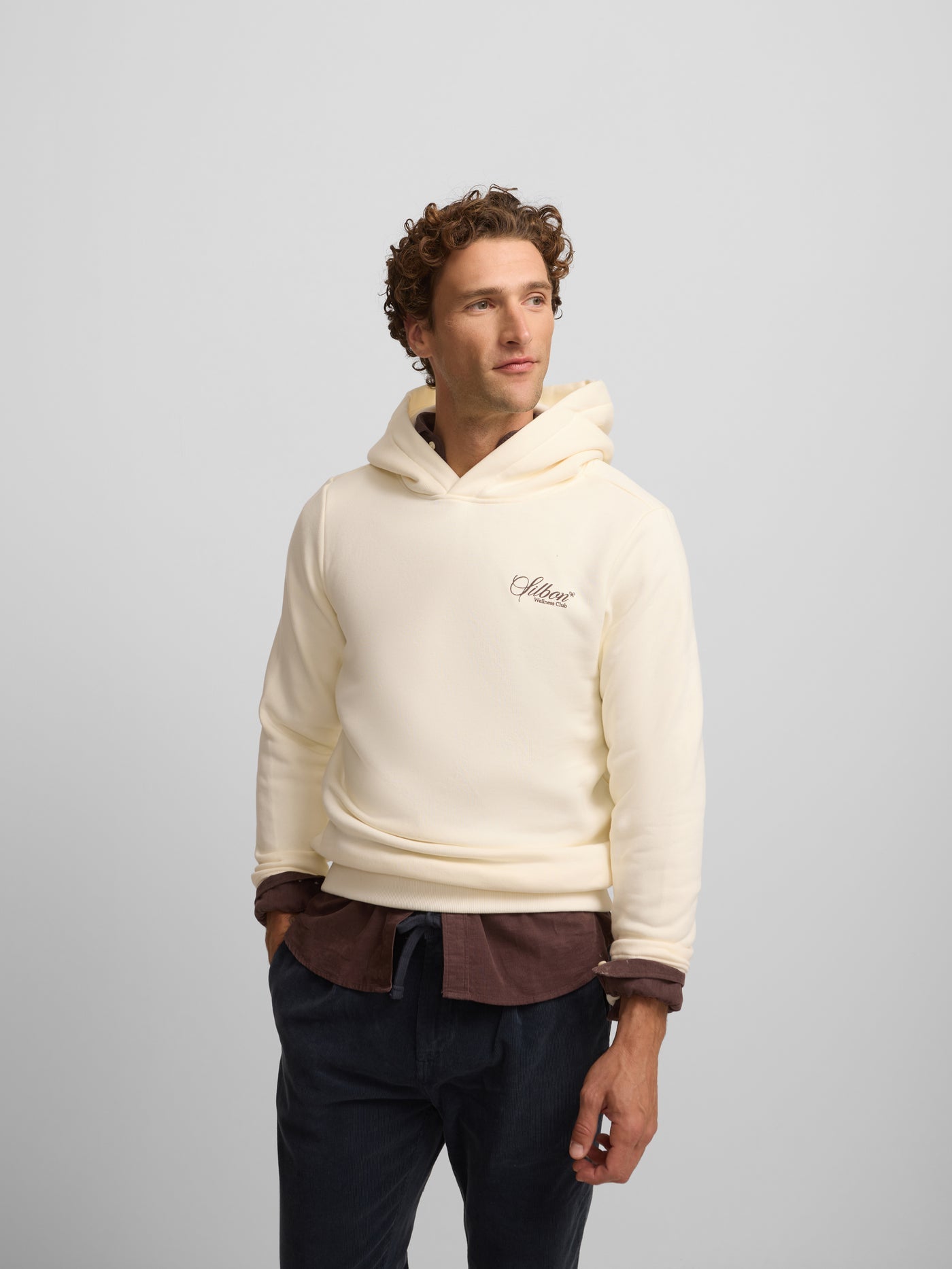 Sudadera Silbon hoodie crema