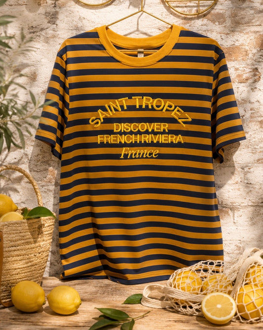 Camiseta Saint Tropez mostaza