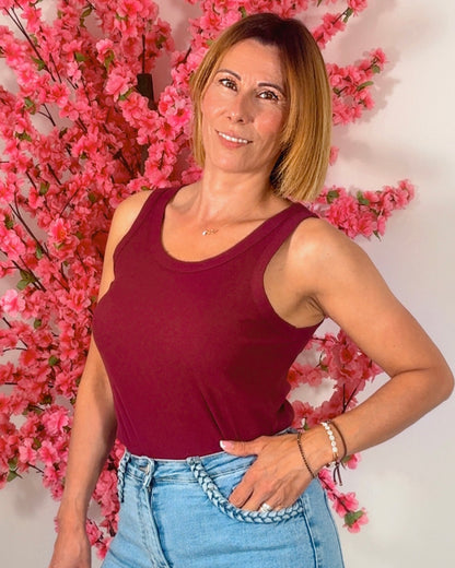 Camiseta canale tirante Burdeos