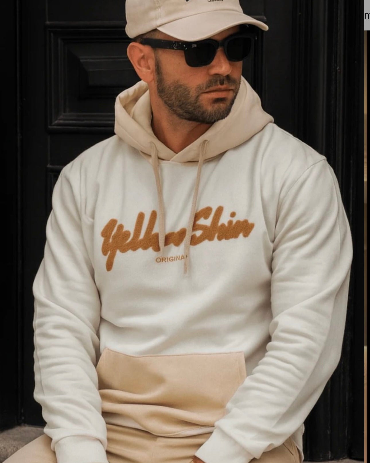 Sudadera Yellow Skin crema