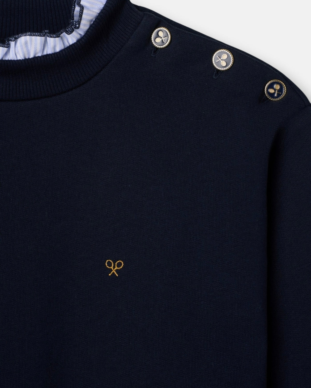 Sudadera Silbon cuello volante marino
