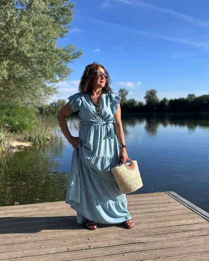 Vestido tipo denim