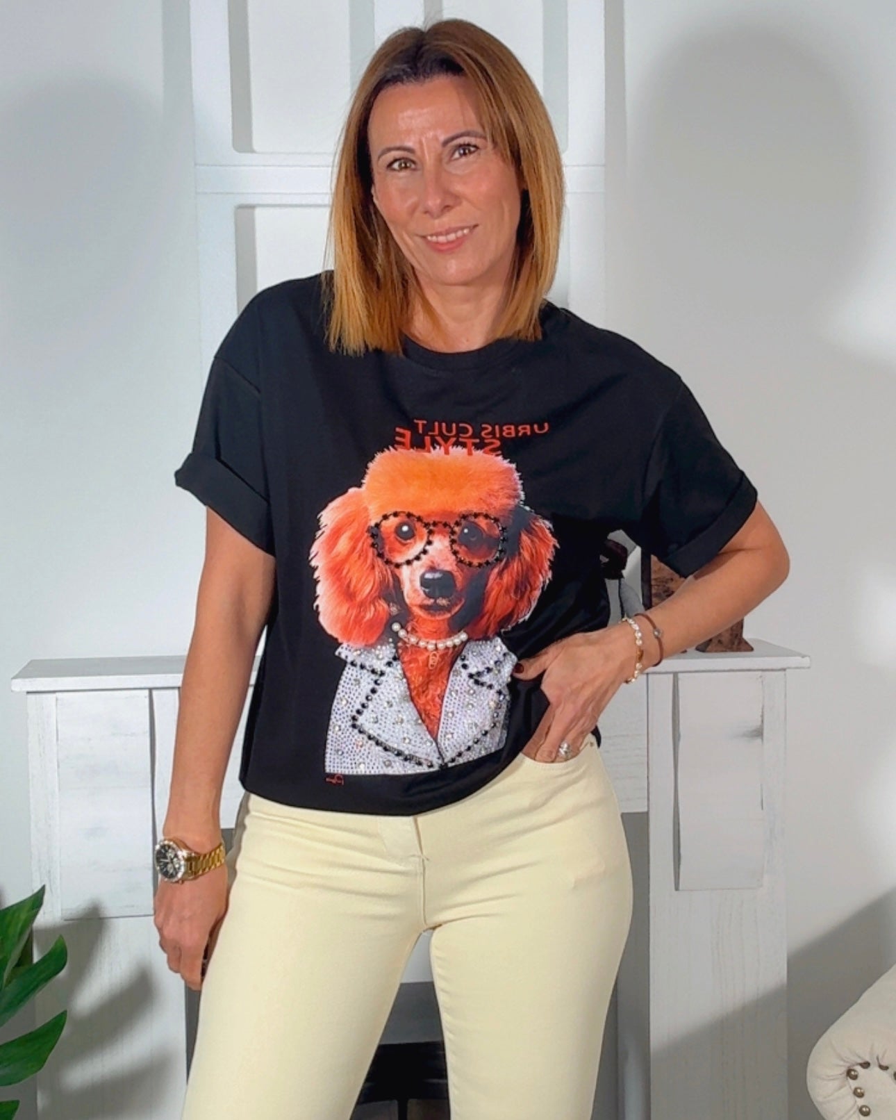 Camiseta perro gafas