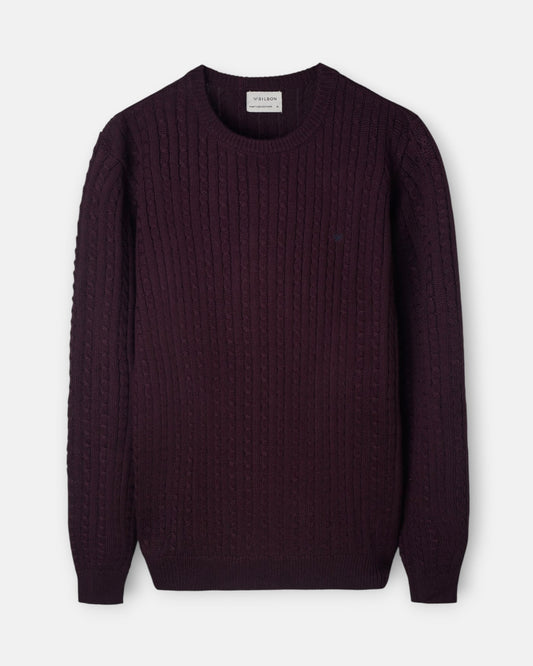Jersey Silbon ochos Burdeos