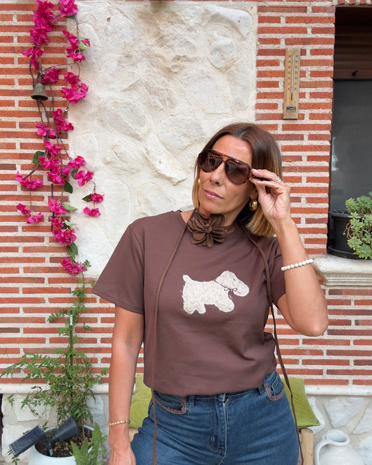 Camiseta perro rizo
