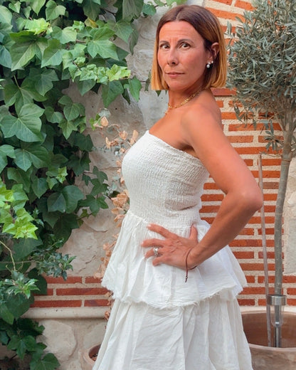 Vestido boho volantes