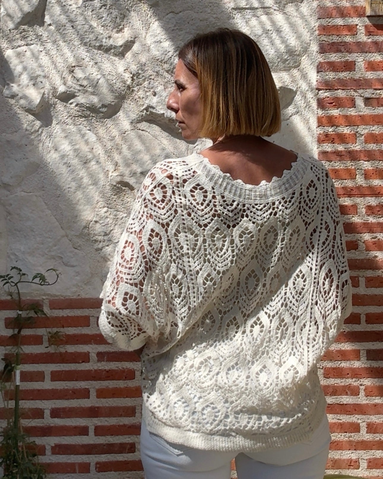 Blusa crochet Maria