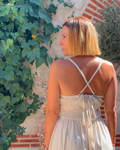 Vestido Amanda beige