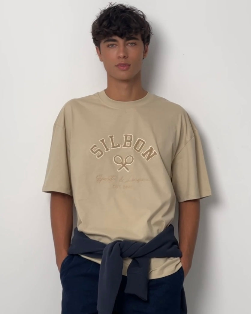 Camiseta Silbon relaxed fit arena
