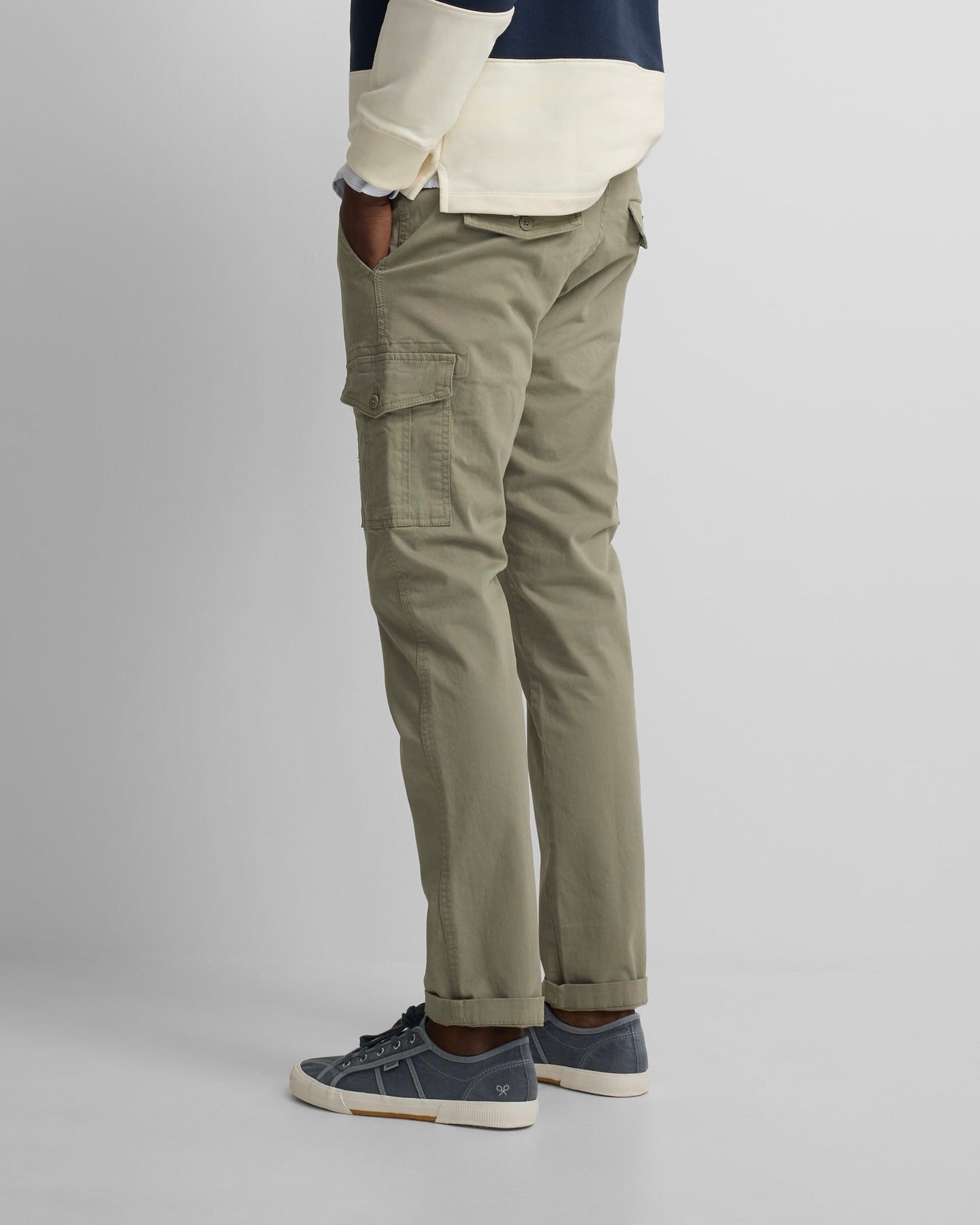 Pantalon cargo verde medio Silbon