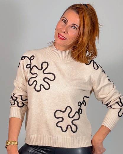 Jersey bordado Catia