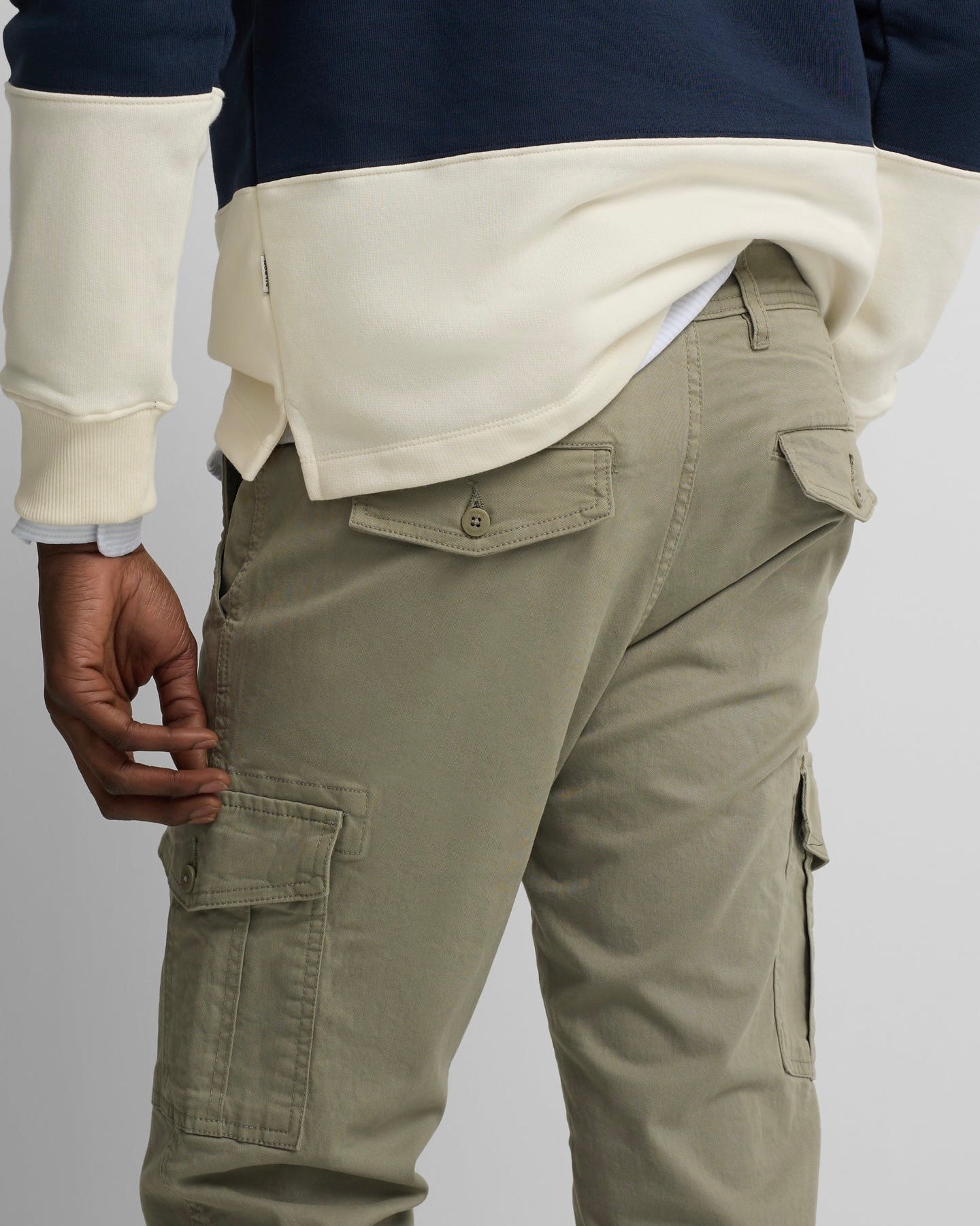 Pantalon cargo verde medio Silbon