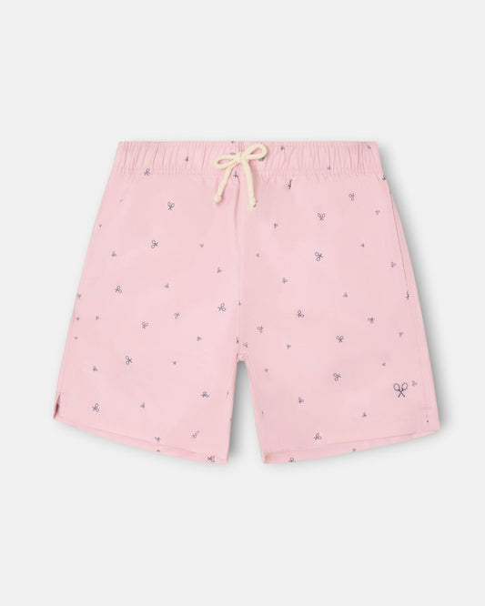 Bañador silbon miniraquetas coral