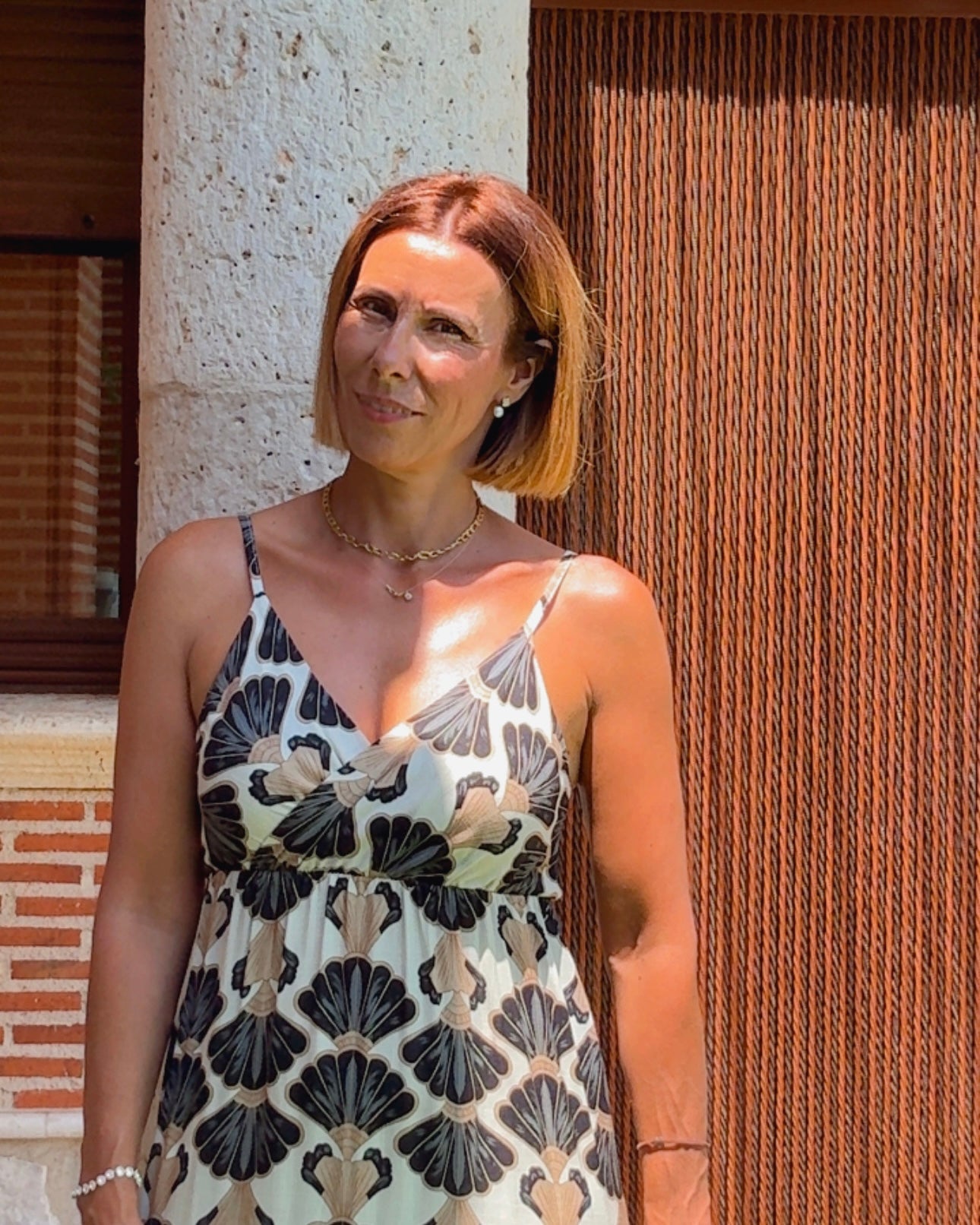 Vestido abanicos