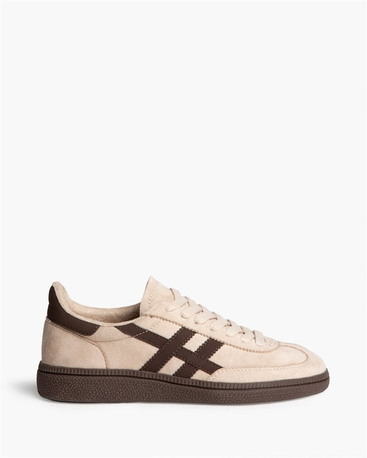 Zapatillas retro style beige