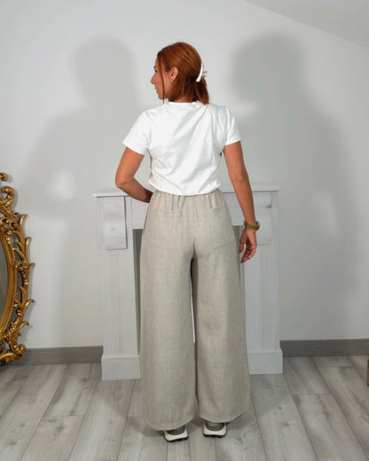 Pantalon sport jaspeado