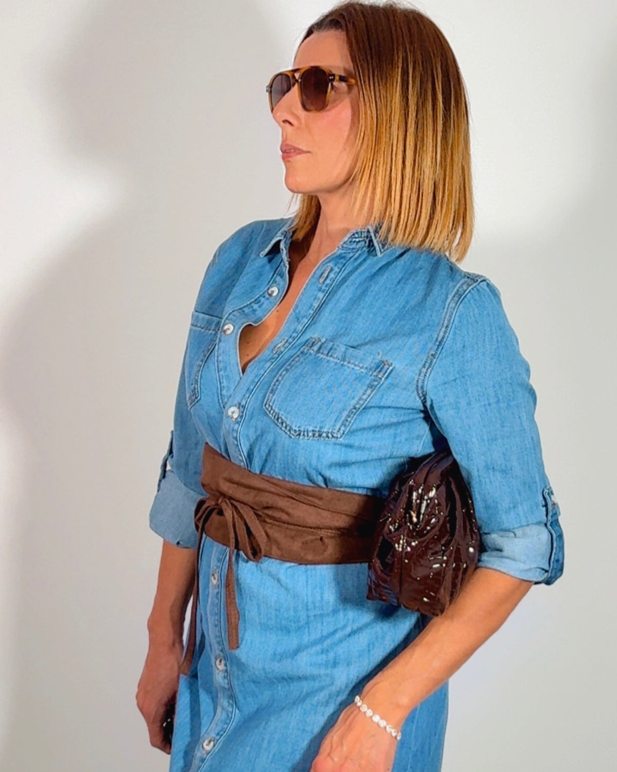 Vestido denim clarito