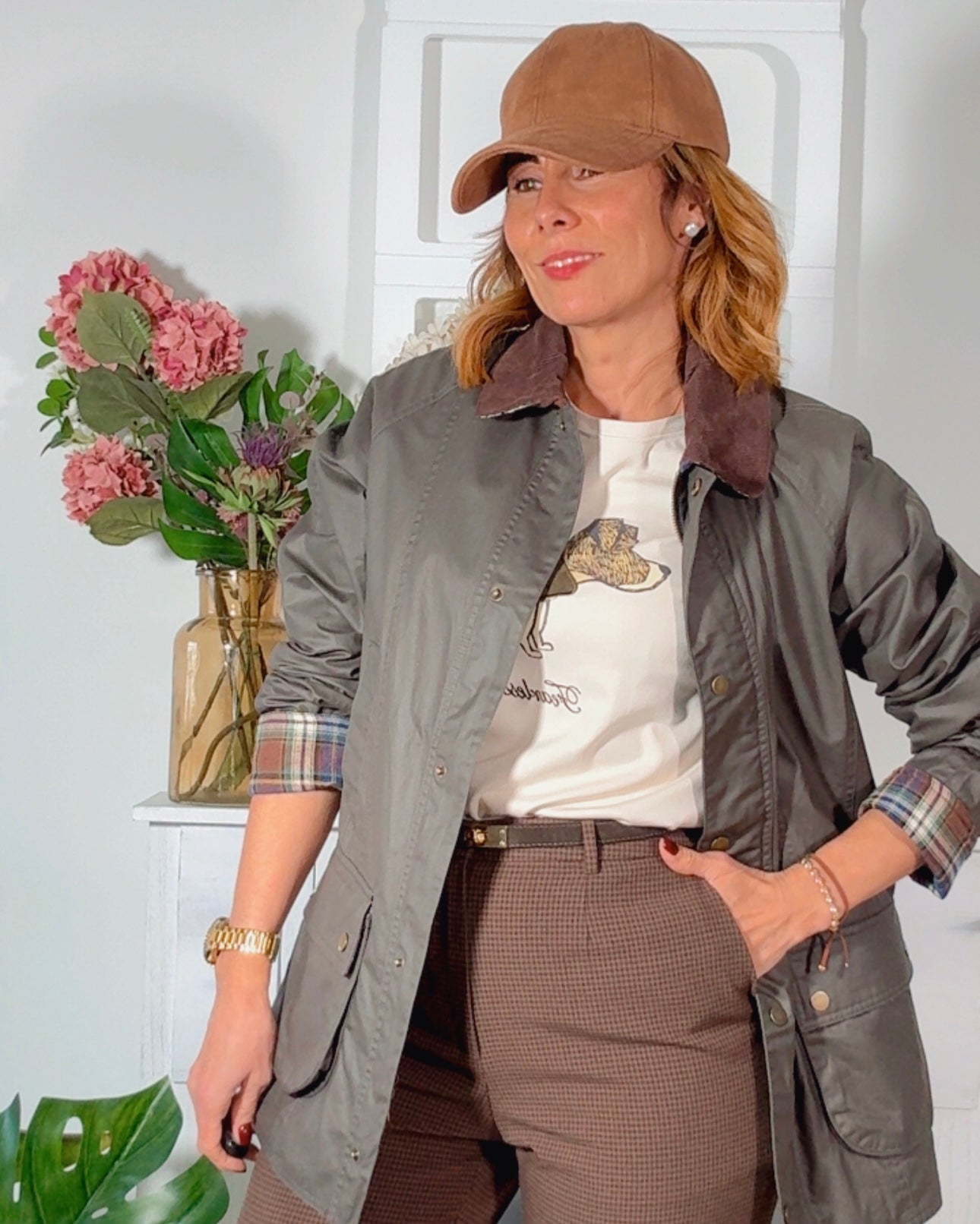 Chaqueta tipo Barbour