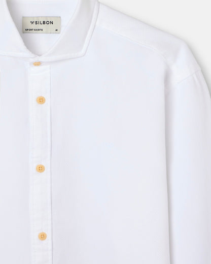 Camisa Silbon estructura blanca