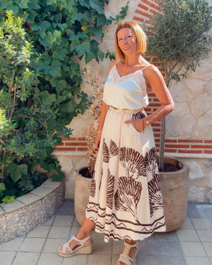 Falda Perica beige