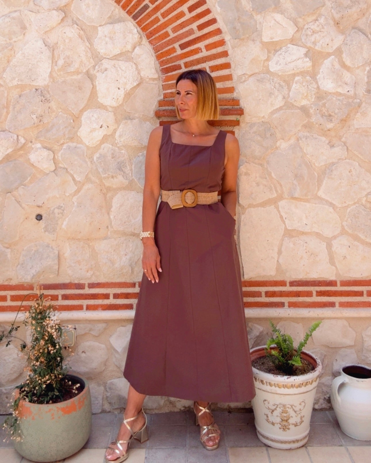 Vestido Amelie chocolate