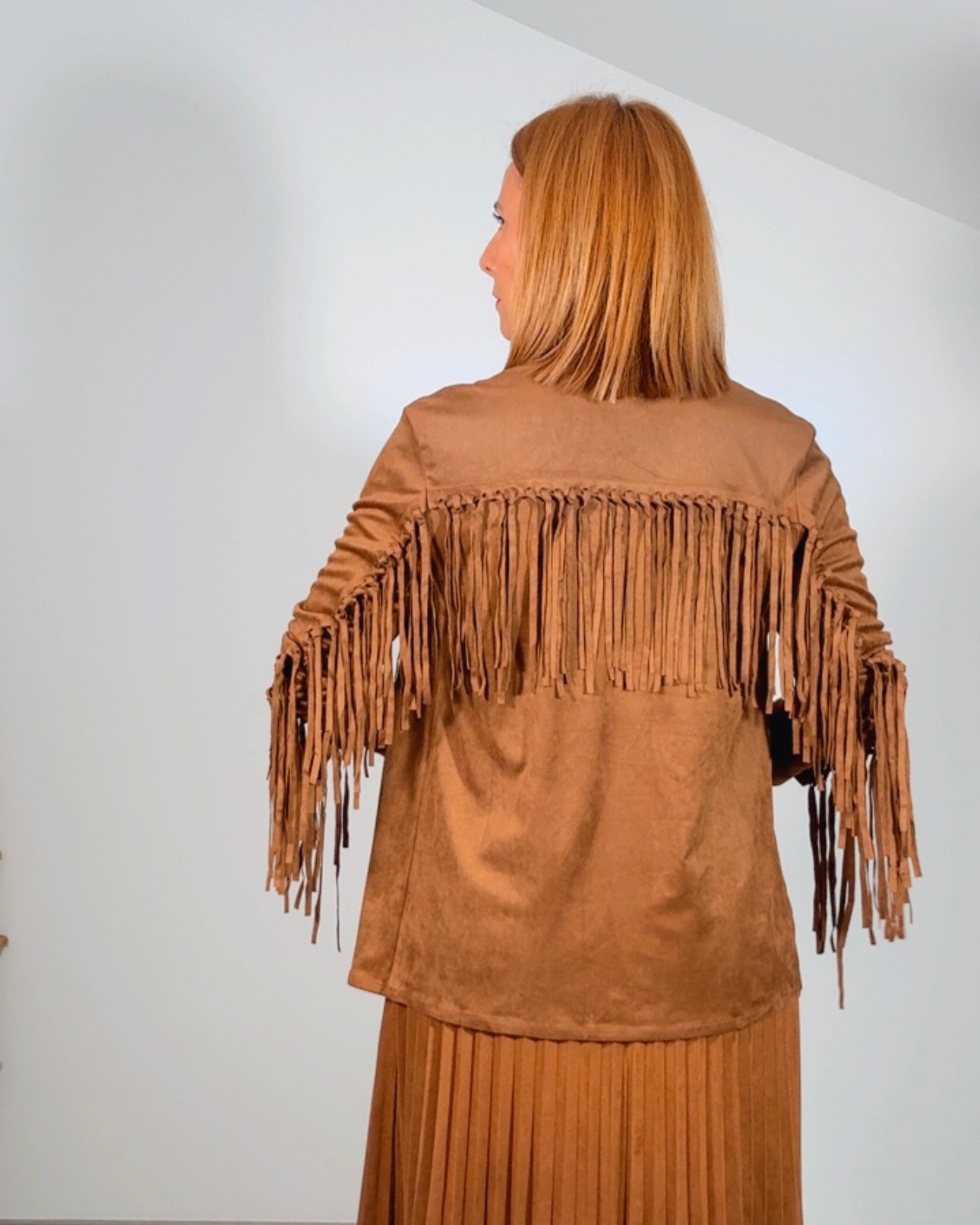 Camisa antelina flecos