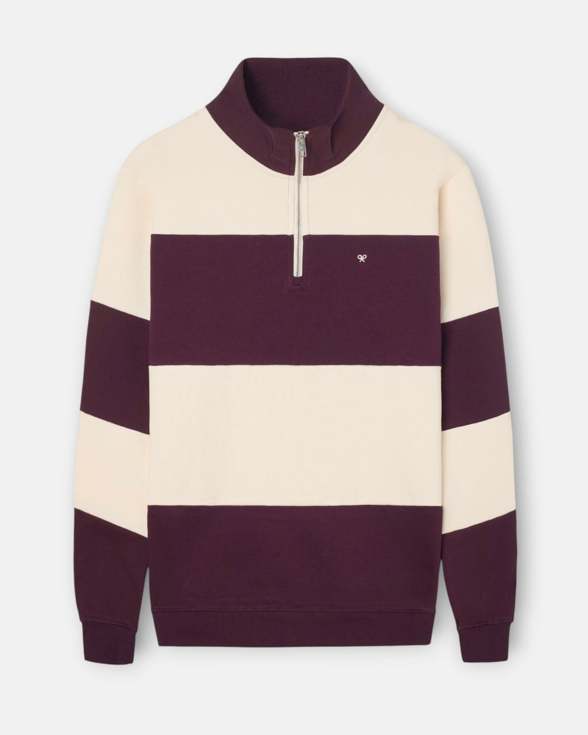 Sudadera Silbon cremallera Burdeos