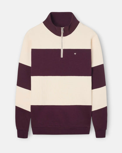 Sudadera Silbon cremallera Burdeos