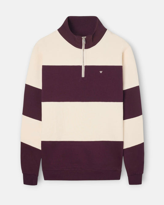 Sudadera Silbon cremallera Burdeos