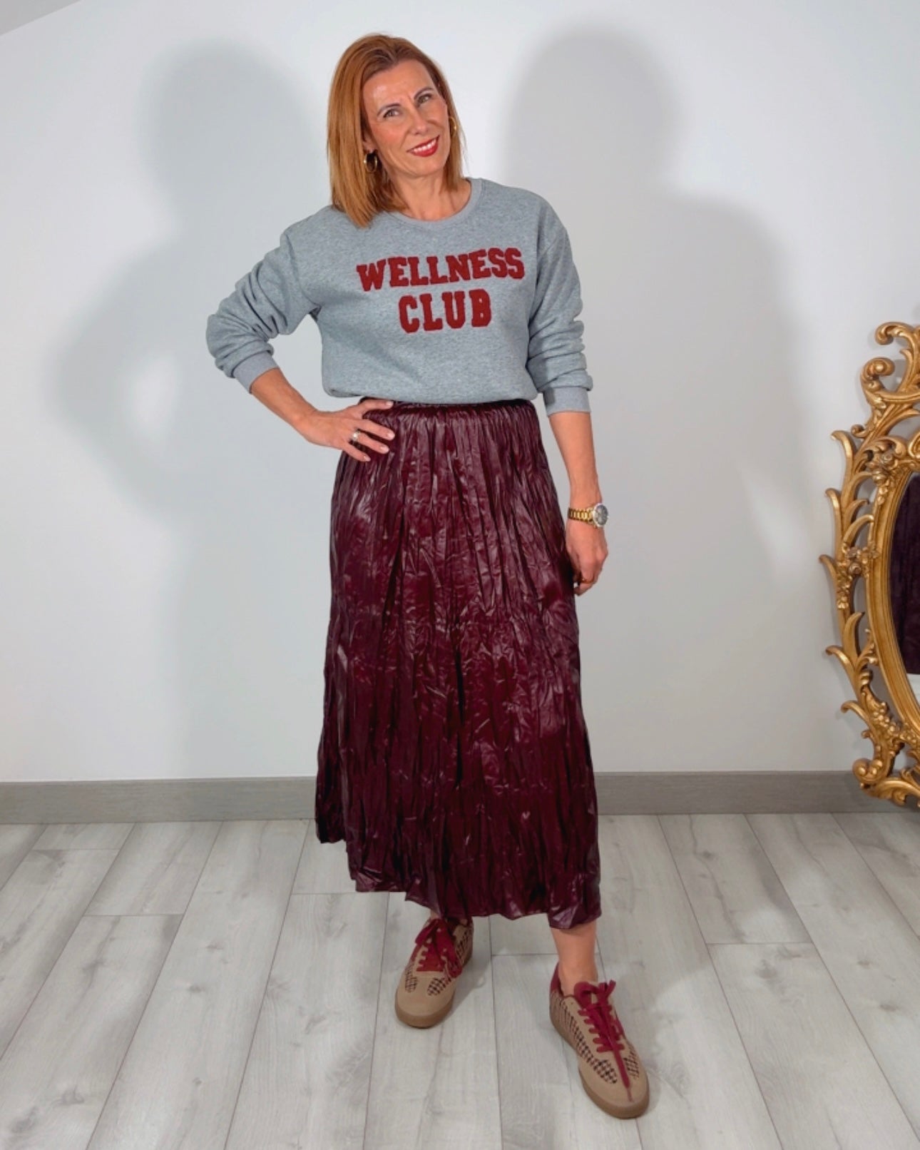 Falda Nashira Burdeos