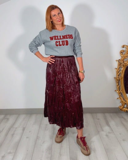 Falda Nashira Burdeos