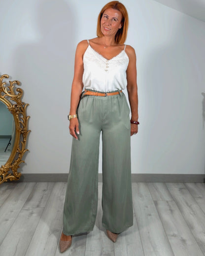 Pantalon con cinturon