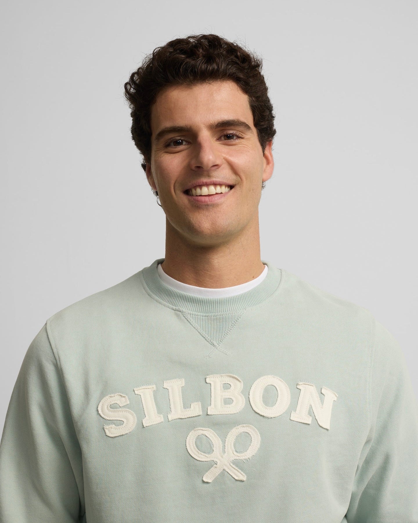 Sudadera Silbon raqueta aguamarina
