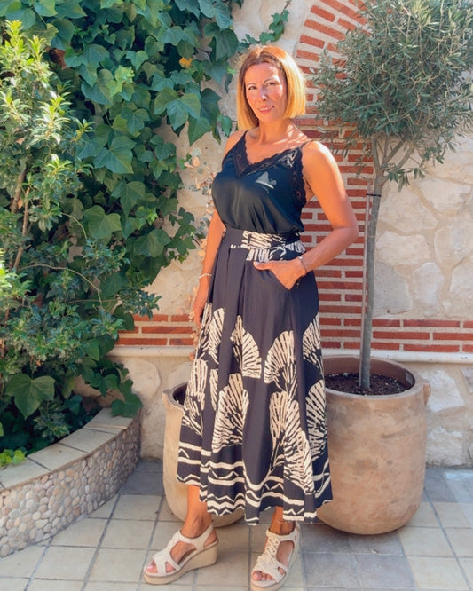 Falda estampada Perica