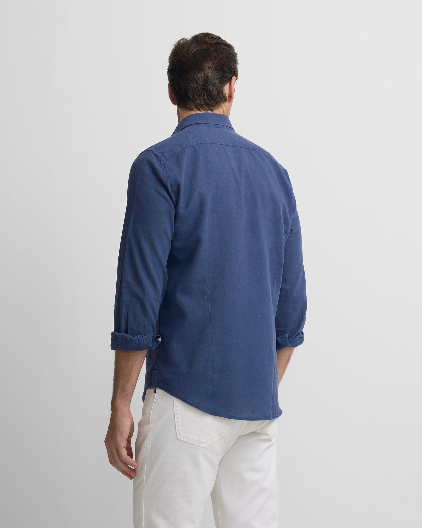 Camisa Silbon lino azul