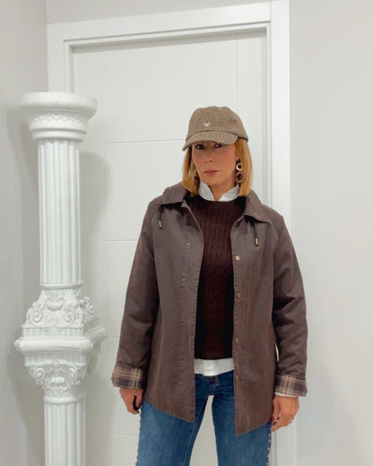 Chaqueta encerada vintage