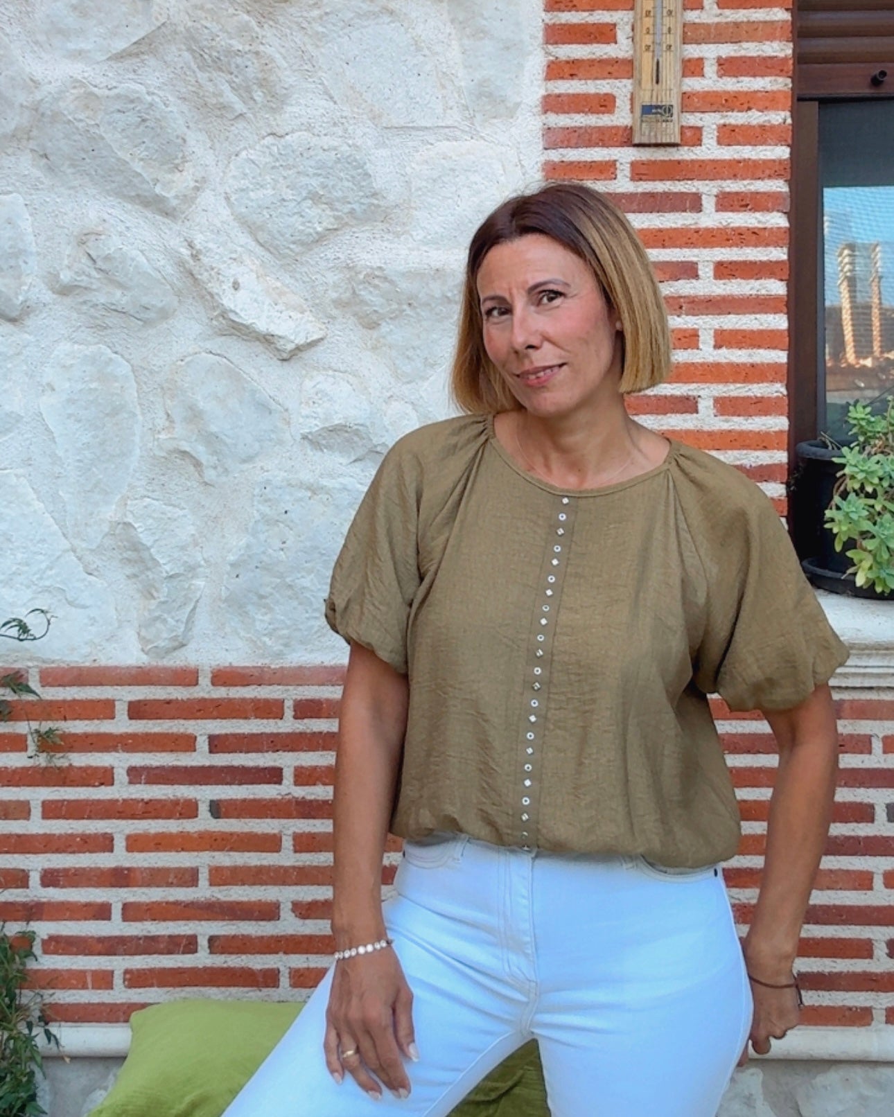 Blusa Shamira pistacho