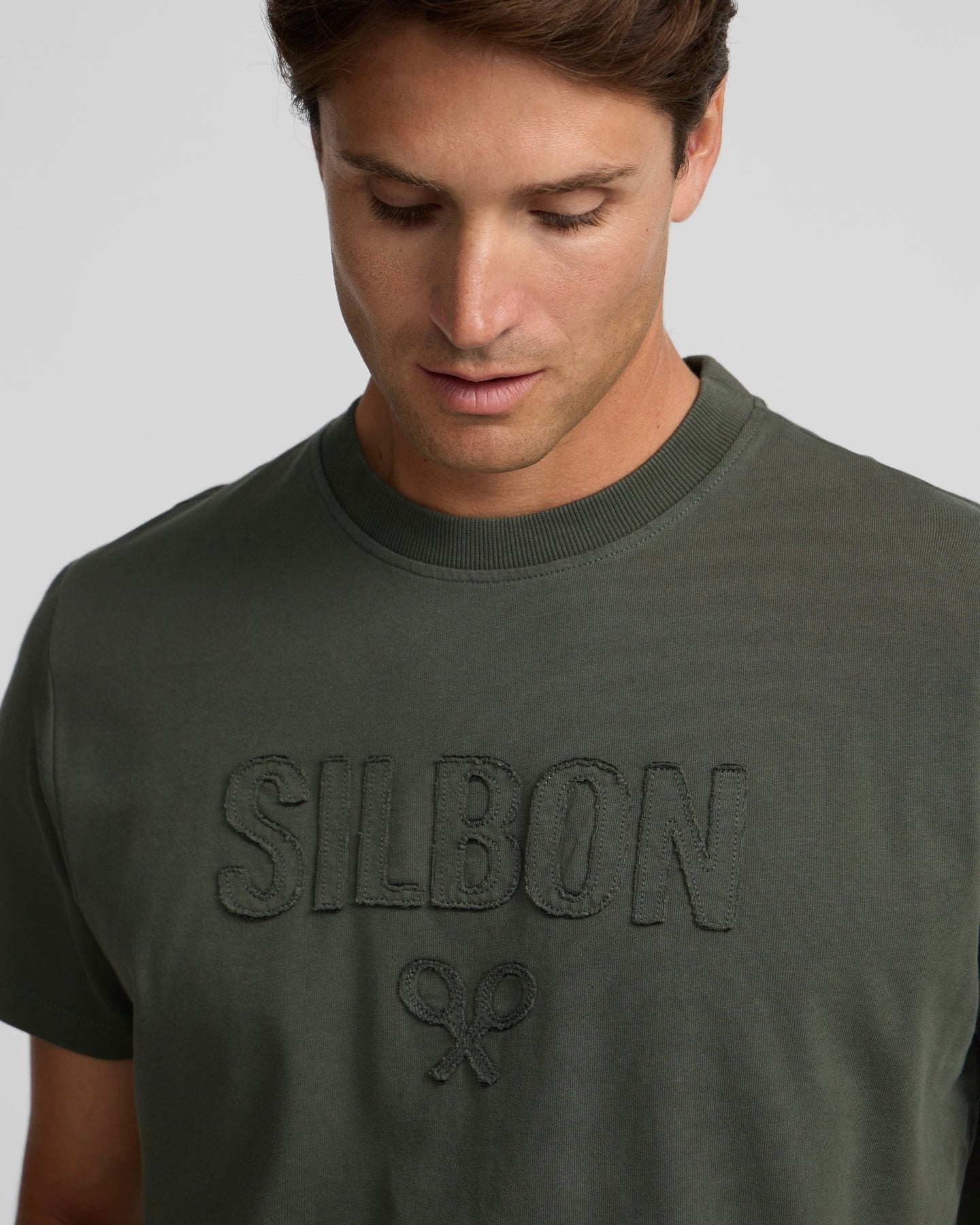 Camiseta Silbon Patch Khaki