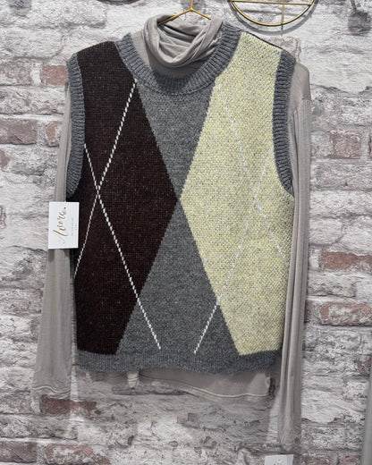 Chaleco punto rombos