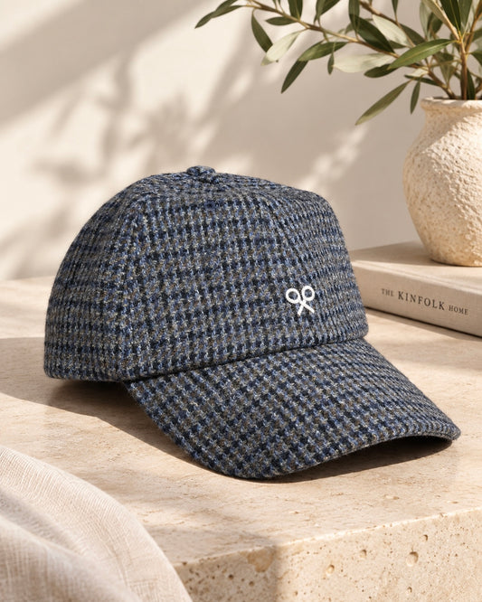 Gorra Silbon tweed azul marino