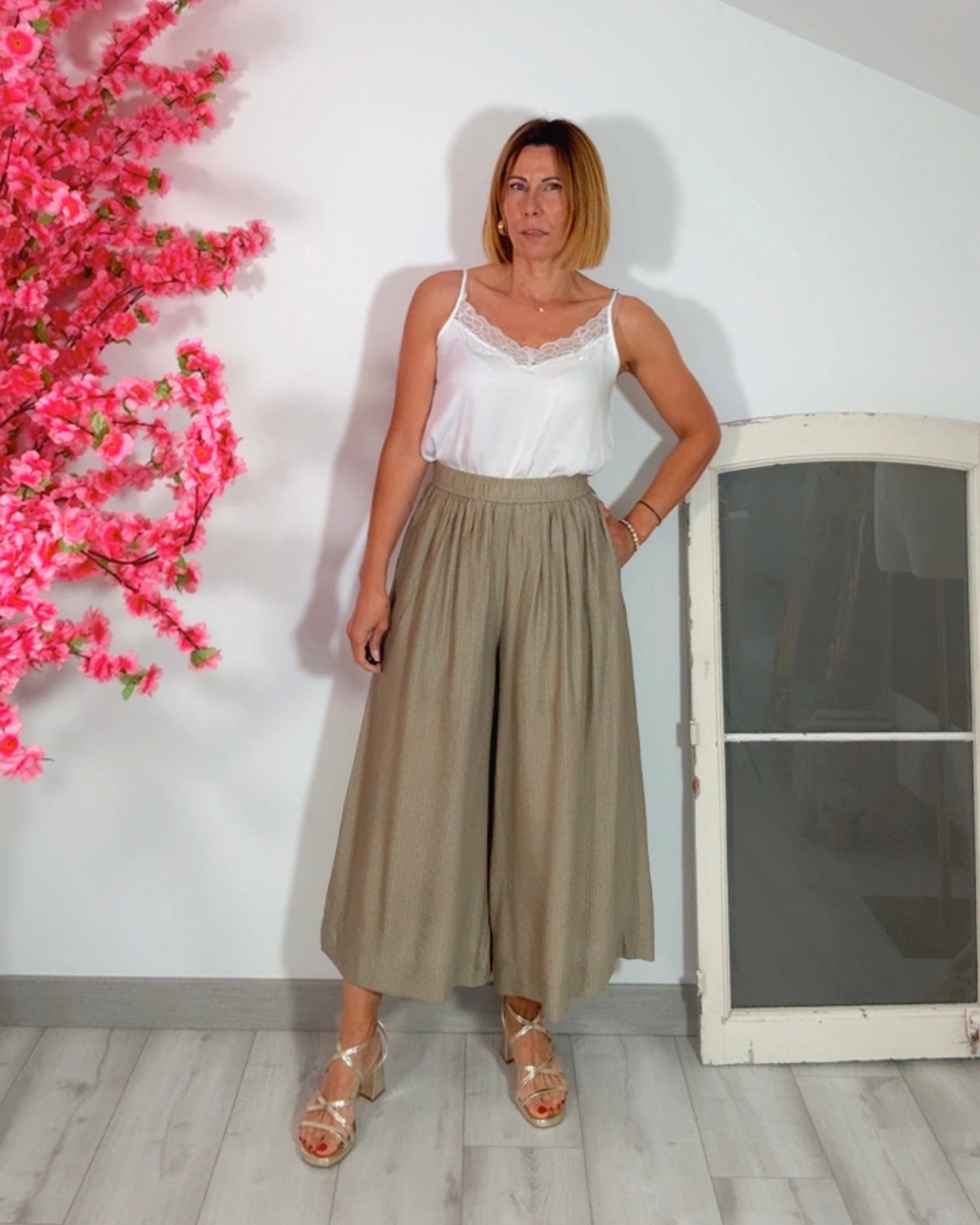 Pantalon style oliva