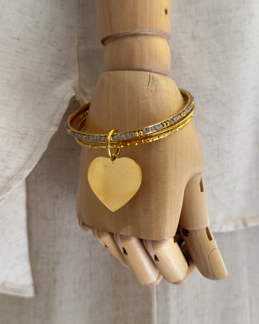 Pulsera arillas corazon