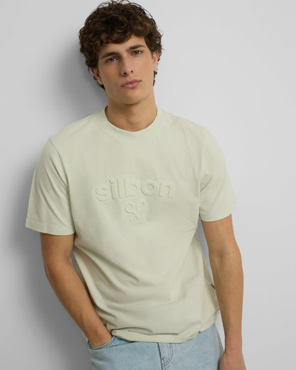 Camiseta Silbon relieve verde claro