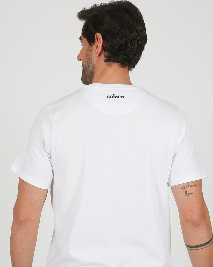 Camiseta Solera minilogo blanca