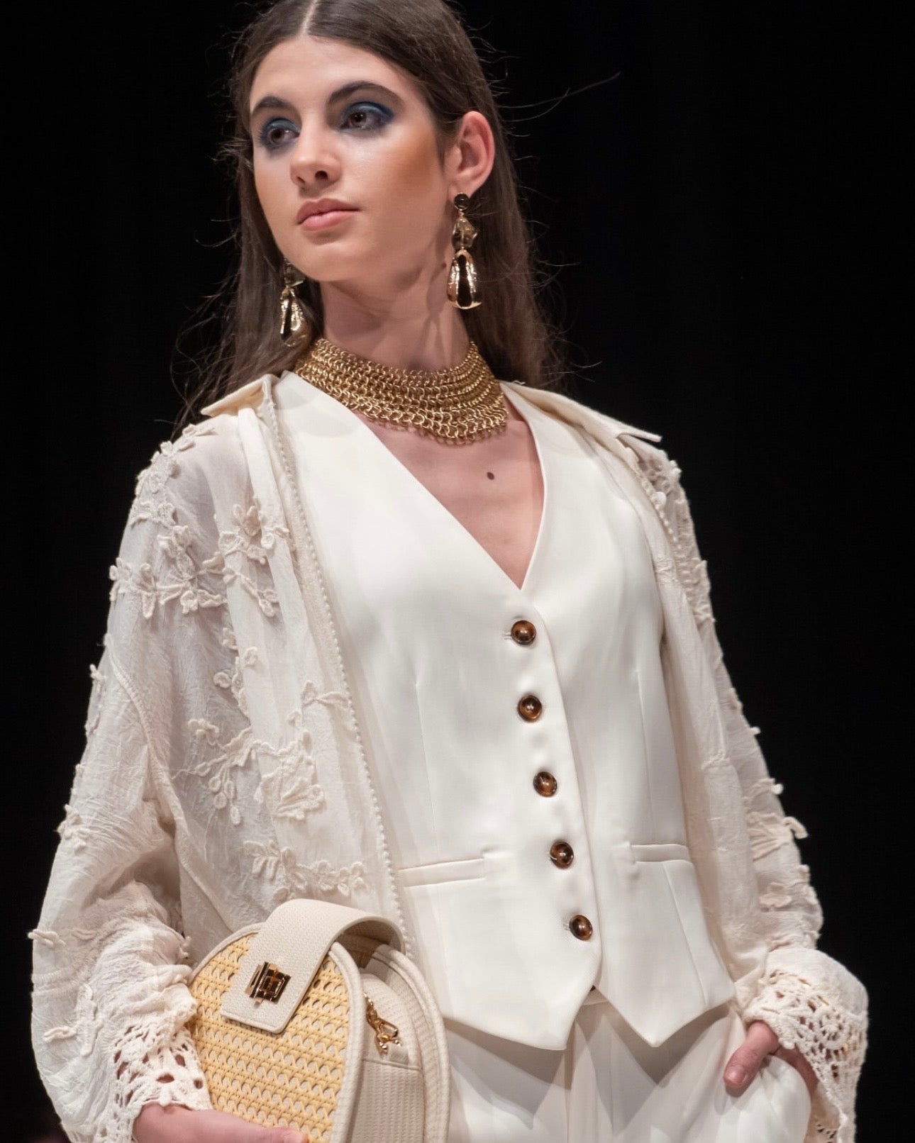 Camisa boho manga crochet
