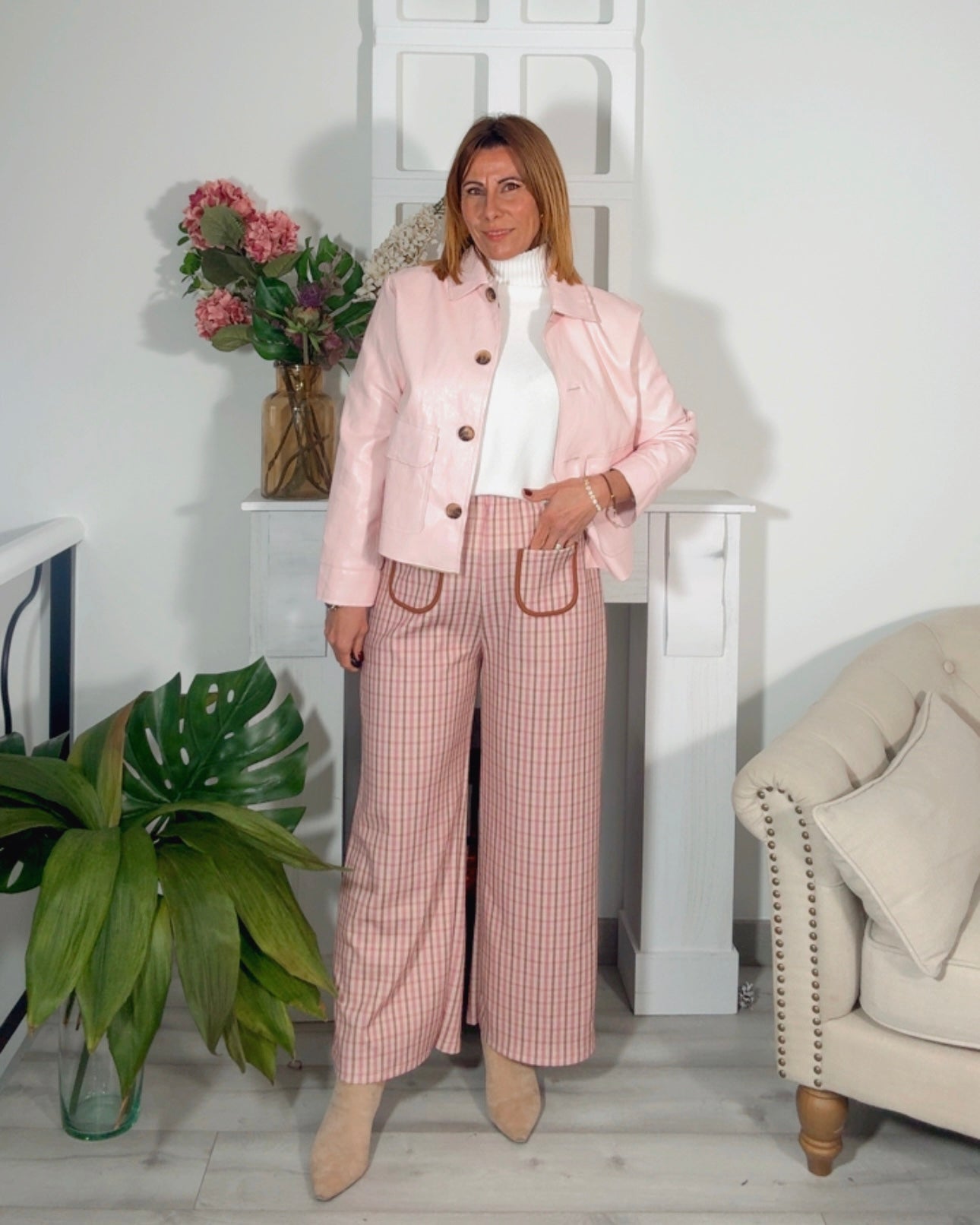 Pantalon Liverpool rosa