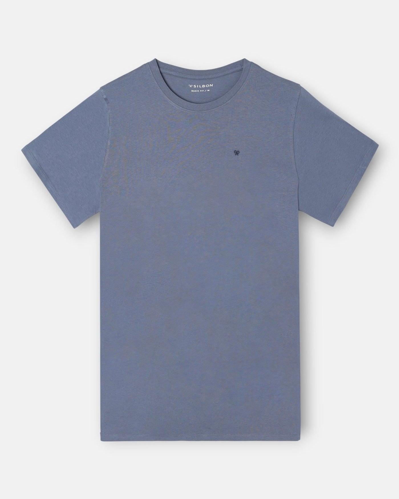 Camiseta Silbon minilogo azul medio