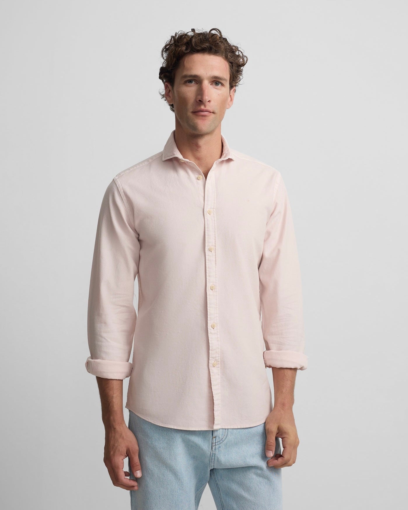 Camisa sport Silbon logo coral